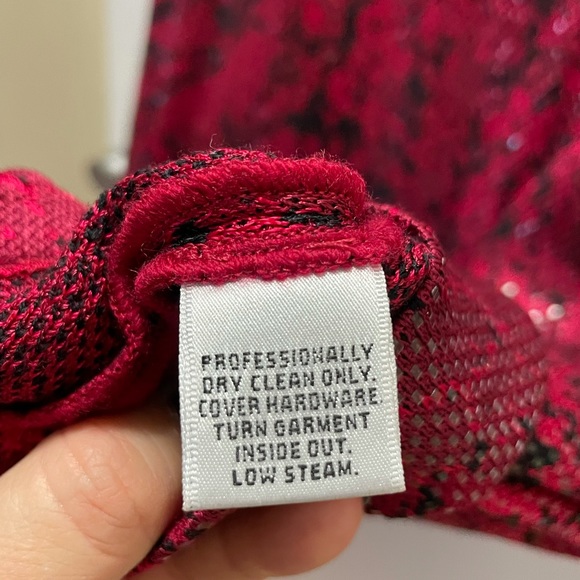 St. John Red Snake Print Knit Dress - Picture 3 of 9